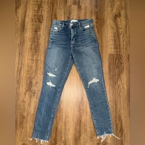 Abercrombie & Fitch The Super Skinny Ankle High Rise Jeans Size 29/8R Cropped